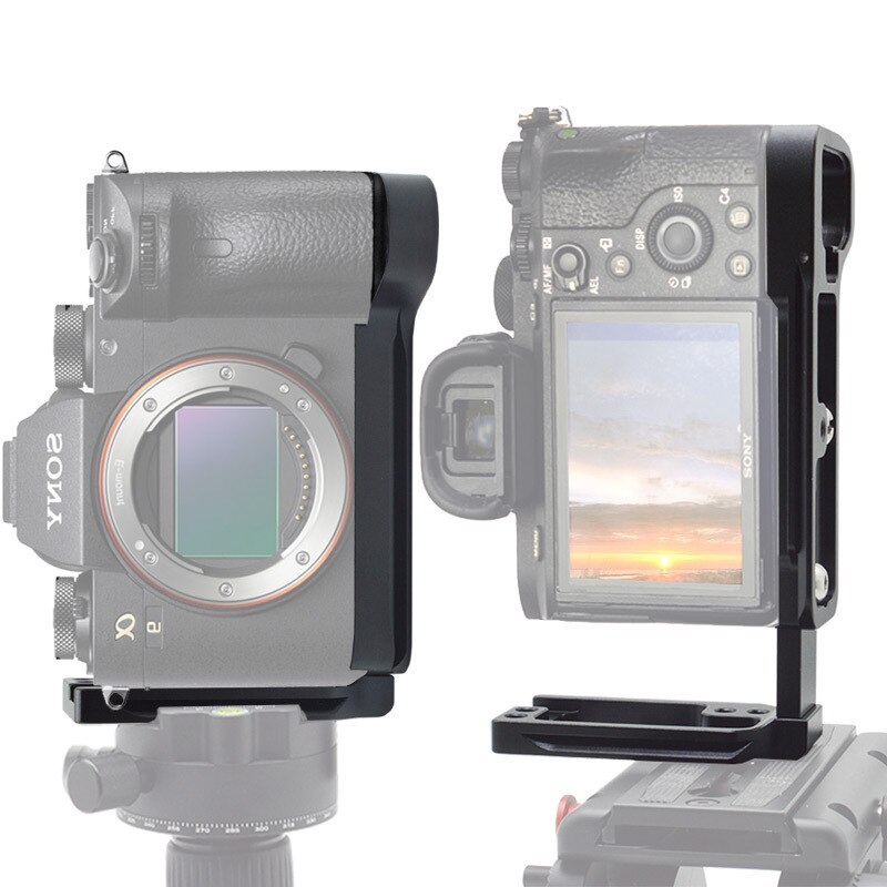 JINTU piastra di supporto a sgancio rapido in metallo verticale L staffa impugnatura con slitta calda per fotocamera Sony A9/A7R3 A7M3 DSLR