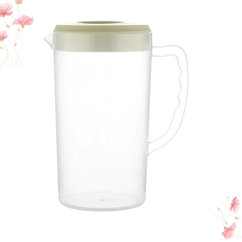 2200ML Large Capacity Beverage Storage Container Heat Resistant Cold Water Jug Plastic Juice Pitcher Household Teapot Kettle (Pi