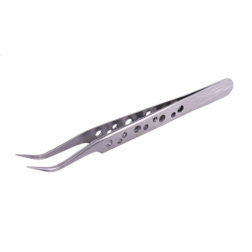 Matte Curved Straight Tip Precision Tweezers Stainless Electronics Industrial Tweezers For Phone Repair Hand Tools: Curved Tip