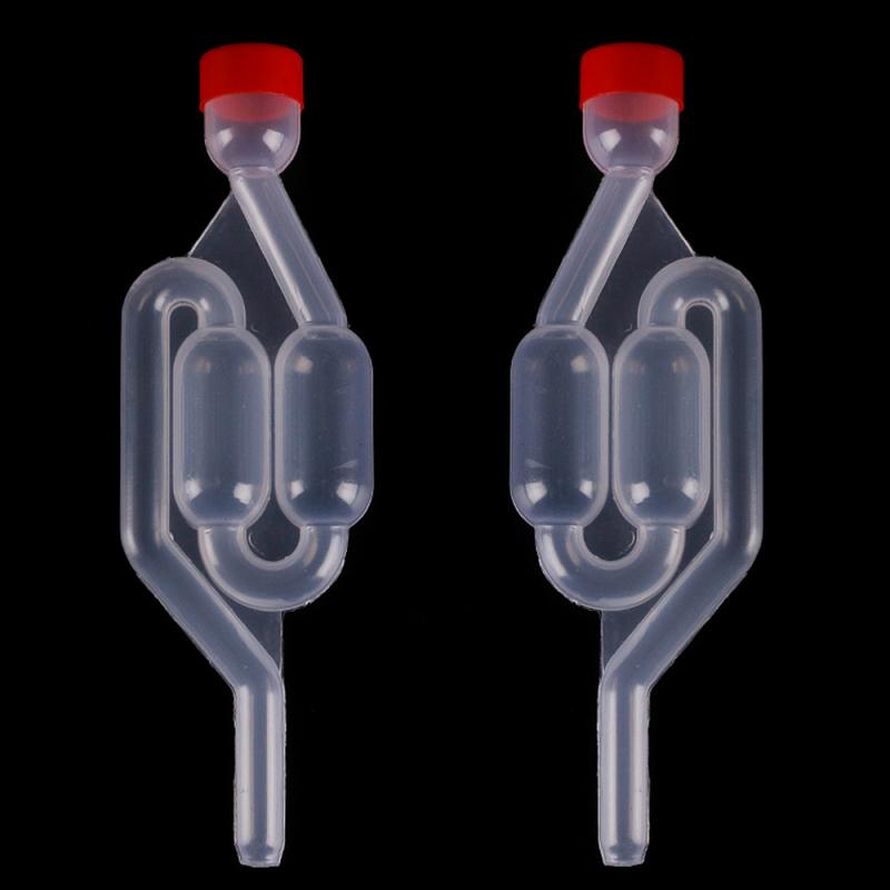 Homemade Wine Vent Air Lock Exhaust One-way Home Brew Wine Fermentation Airlock Check Valve Water Sealed Valves Wine Making Tool