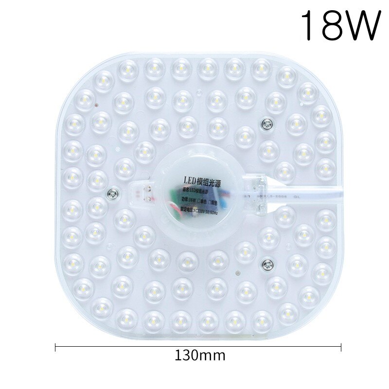 50W 36W 24W 18W 12W LED anello pannello cerchio luce SMD LED rotondo soffitto bordo lampada circolare AC 220V 230V 240V LED downlight: Square 18W / Warm White