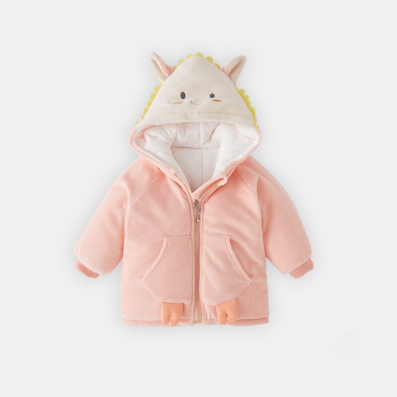Bebê menina roupas de inverno roupas de bebê meninos crianças casacos de inverno quente superior polar casaco de lã animal decoração design