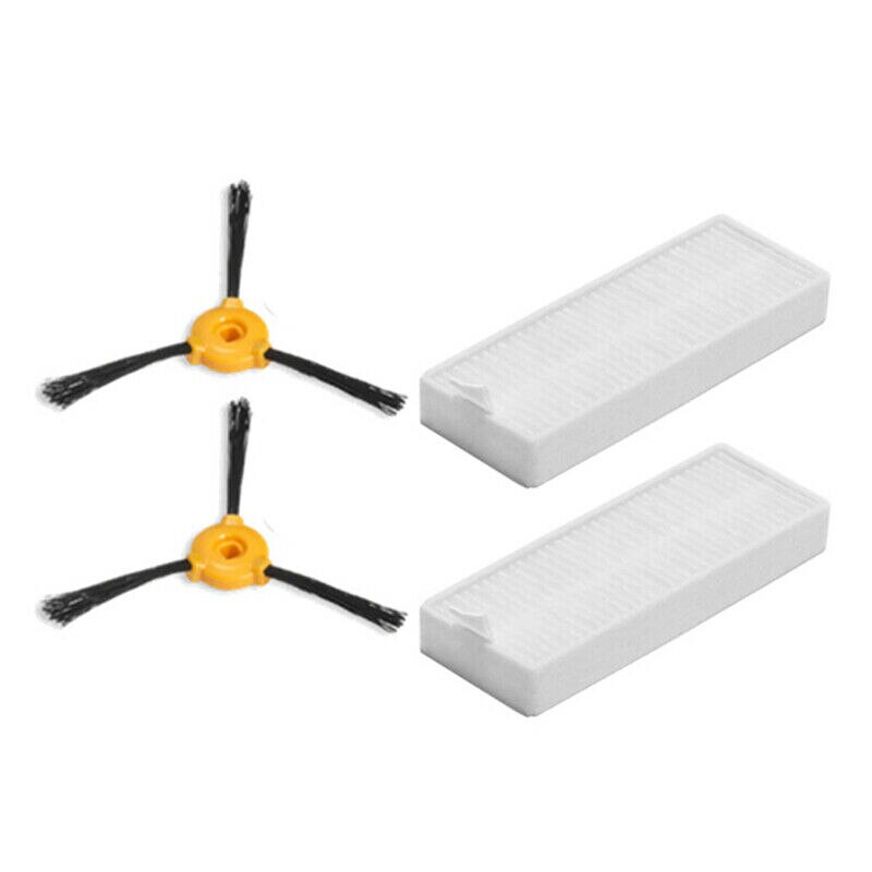 Juego de cepillos laterales de filtros para Conga Slim 890, accesorios para aspiradora, piezas de herramientas