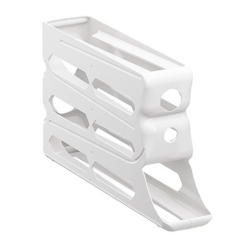 Rolling Egg Storage 4 Tier Refrigerator Egg Storage Organize and Store up to 30 Eggs Box Space-Saving Roll Down Eggs Dispenser: Red