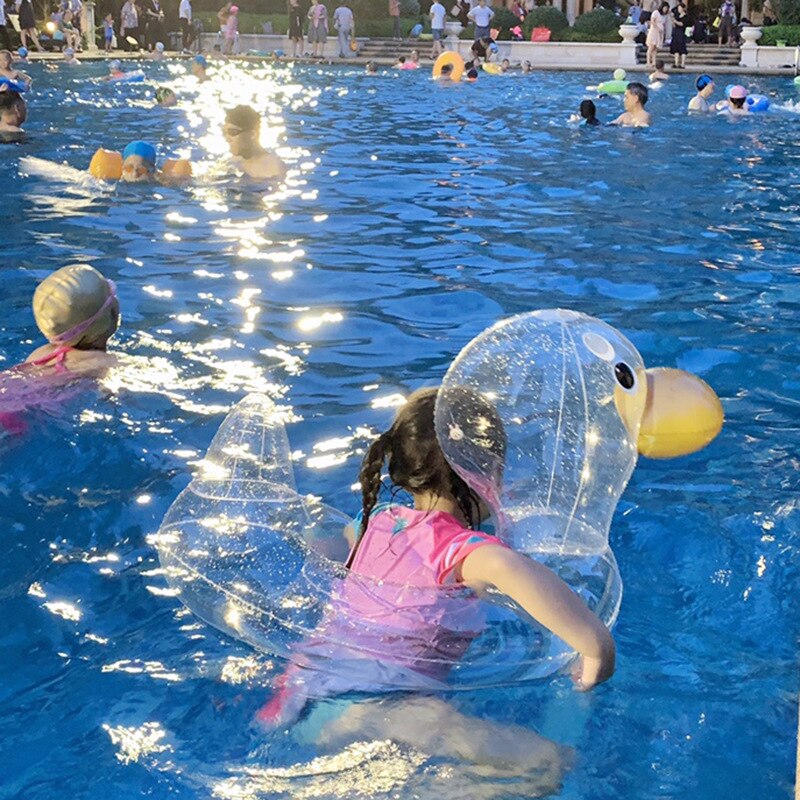 freundlicher transparent Ente Schwimmen Ring Baby der Achselhöhle Schlecht Ring freundlicher Ente Sitz Ring