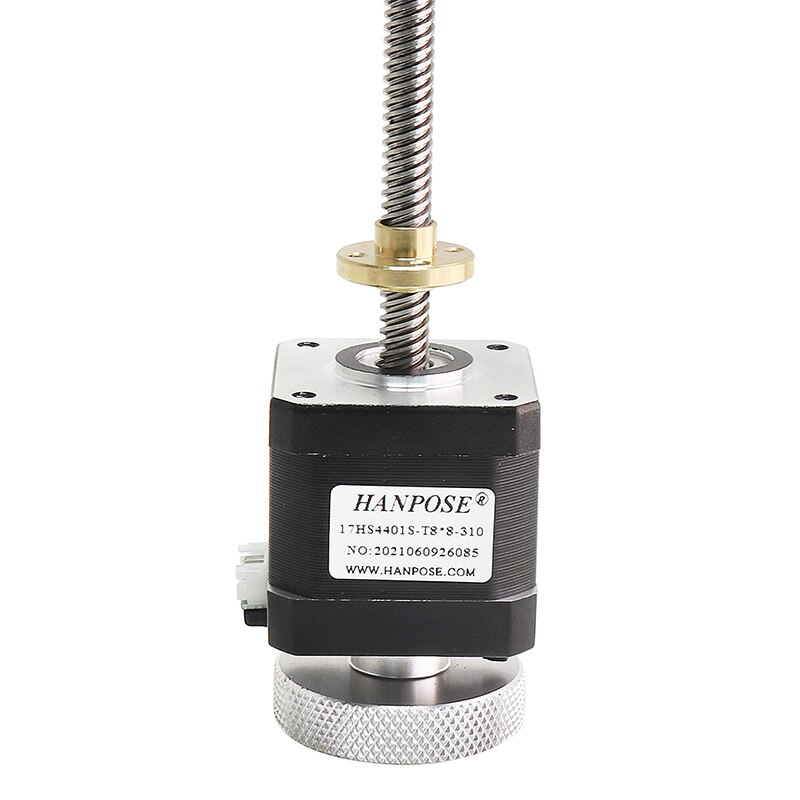 Nema17 Handwheel screw motor 40mm 1.7A 42 motor 17HS4401S-T8*4 310mm Screw Rod Linear Z-Motor with Trapezoidal Lead Srew for 3D