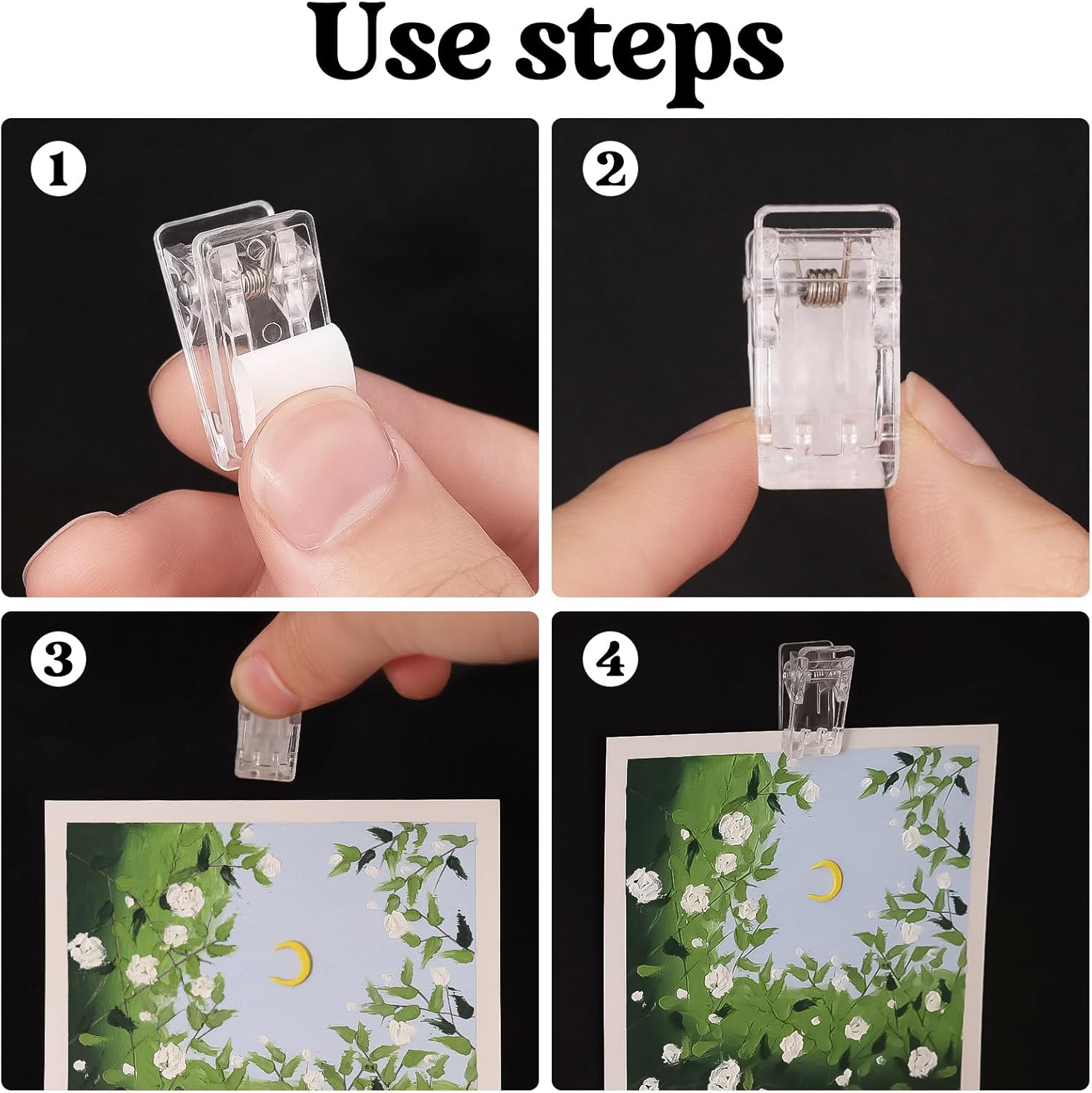 30/10/5/1PCS Selbstklebende Clips Papierklemmen Tapisserie Clips Foto Bild Poster Kunststoff Frühling Clip Schule DIY Dekoration