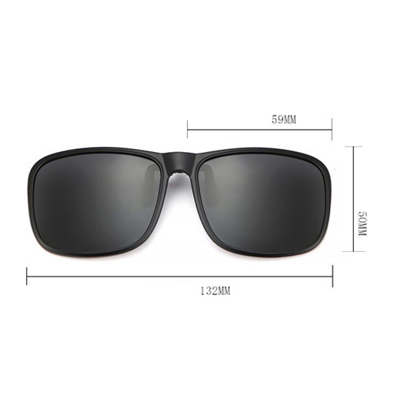 Sonnenbrillen-Clip für Damen und Herren, hochklappbar, polarisierte Sonnenbrille, zum Fahren, Nachtsicht, zum Anklipsen, Angeln, Radfahren