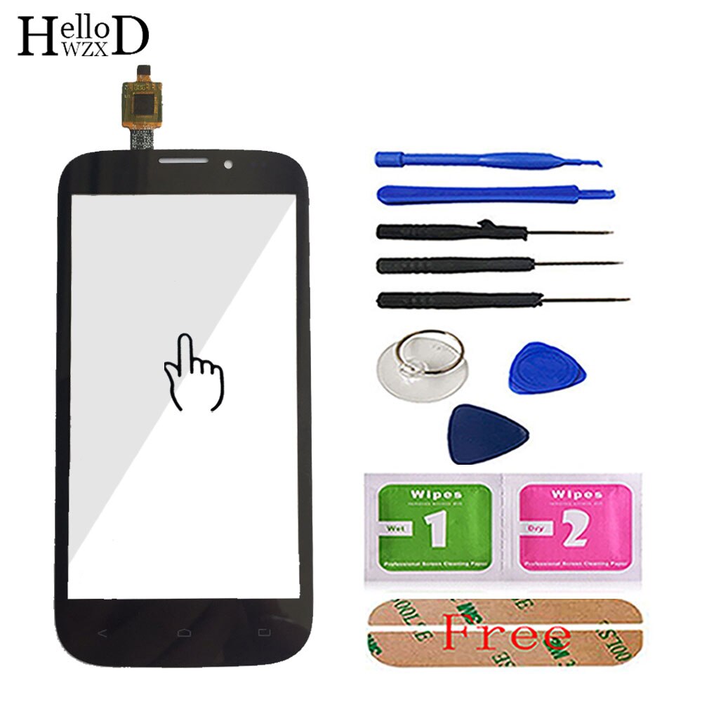 Touch Screen Glass IQ 4404 For Fly IQ4404 Touch Screen Digitizer Panel Glass Panel Sensor Len Parts Tools Adhesive