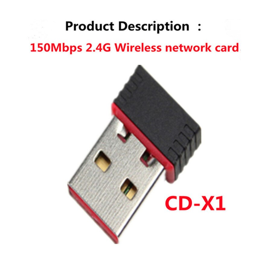 WeeVnn 150M 300M Network Card WiFi Wireless Adapter 802.11n WIFI USB Adapter With Antenna Suitable For Laptop Desktop Computer: mini network card