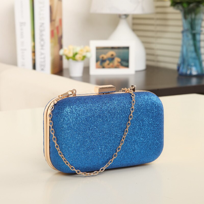 Women Bags Women'S Mini Evening Bag Clutch Banquet Bag Girls Shoulder Bag Women Messenger Crossbody Bag: Blue