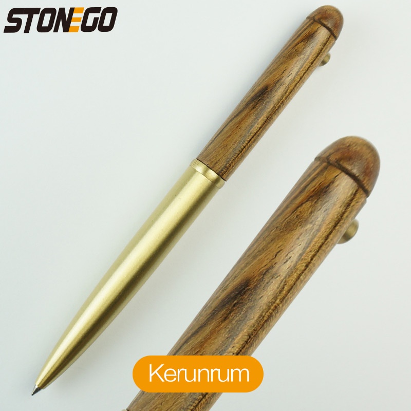 Wooden Retractable Roller Ball Pens Smooth Writing Signature Executive Business Ball Point 0.5mm Handcrafted Vintage Pen: WHITE