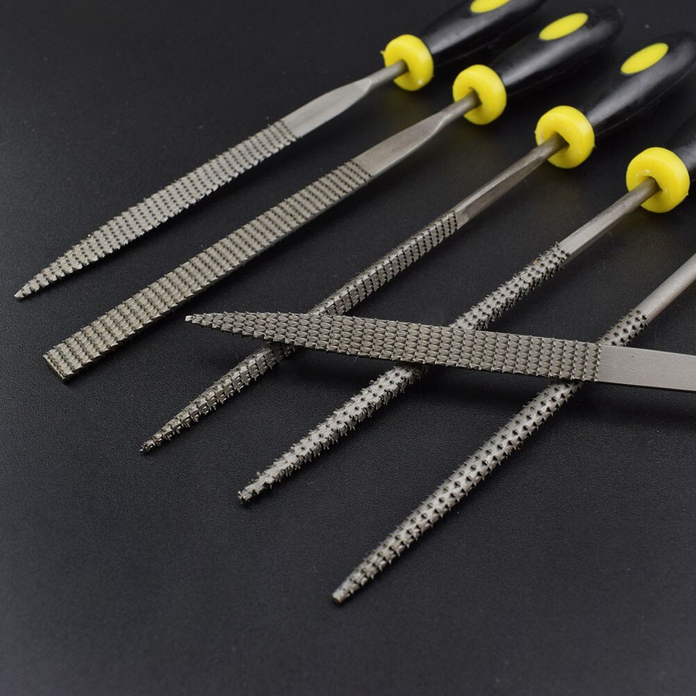 14cm Wood Carving Tool Mini File Set Microtech Needle Rasp Woodworking Files Hobby Hand Diy Folder Metal Filing Flat Tool