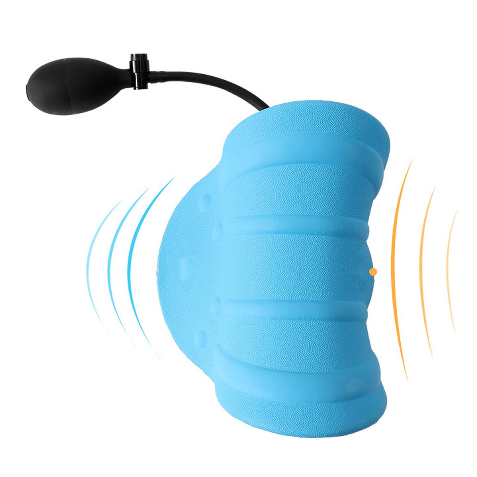 Neck and Shoulder Relaxer Inflatable Adjustable Cervical Spine Alignment Portable Stretcher Massager Neck Massage