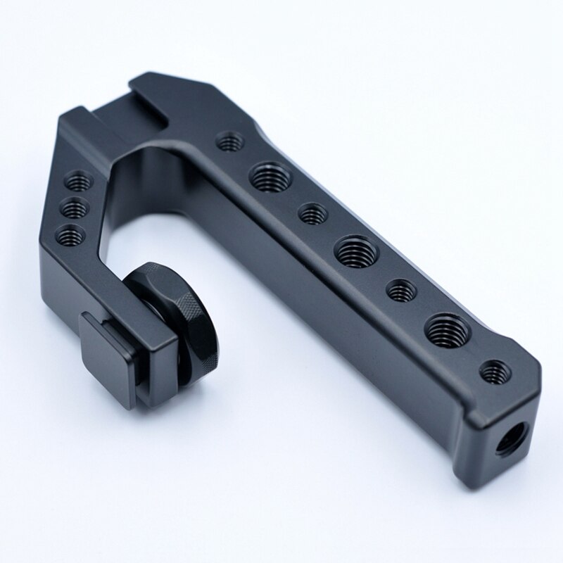 Dslr Camera Handgreep Metalen Shoe Adapter Mount Universele Handgreep Voor Camera Fill Licht Microfoon 1/4 3/8 Schroef