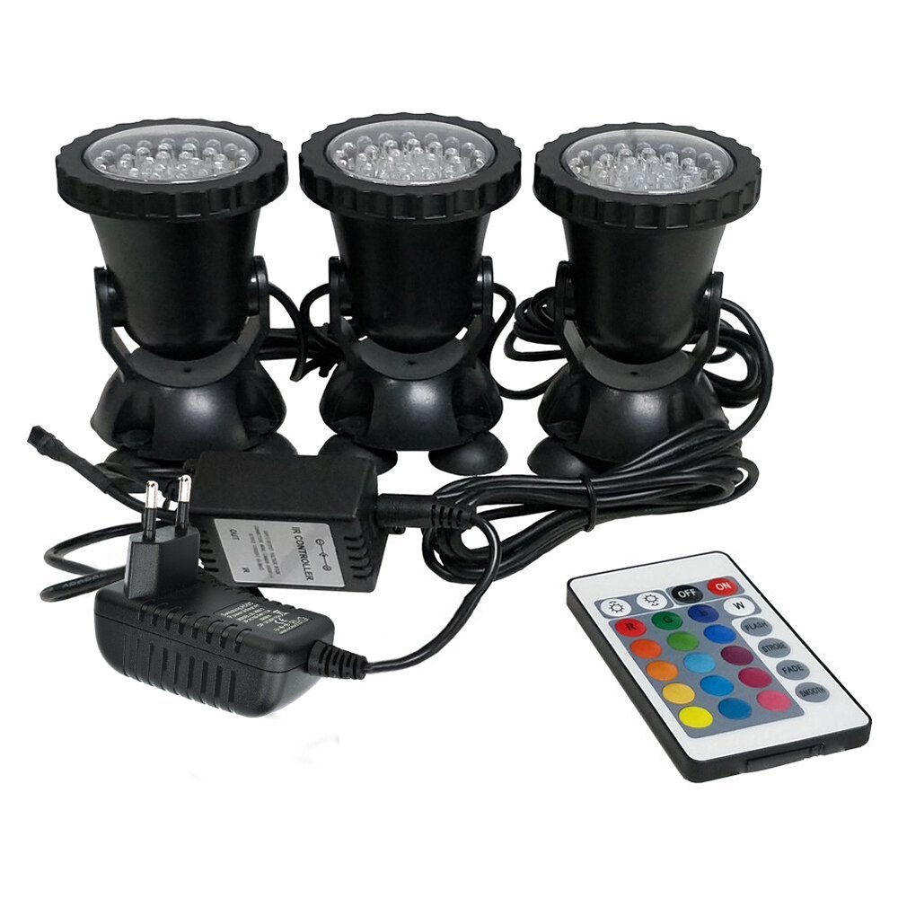 Led Aquarium Licht Led Spotlight Led Aquarium Licht Led Onderwater Light Vijver Licht Zwembad Onderwater Licht: EU Plug