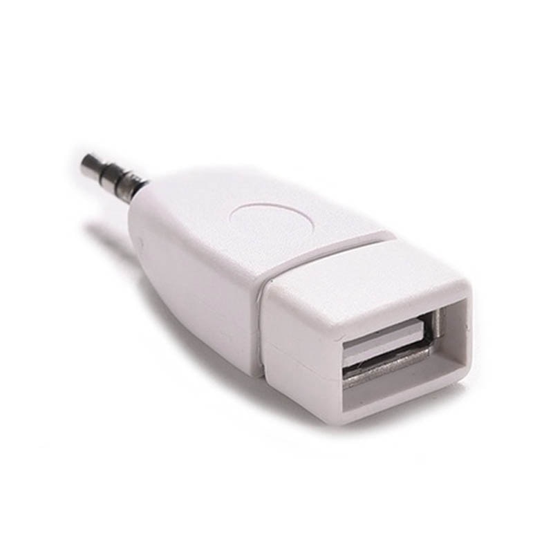 Converter Adapter USB 2.0 Female naar 3.5mm Male AUX Audio Duurzaam Auto Plug Jack JLD