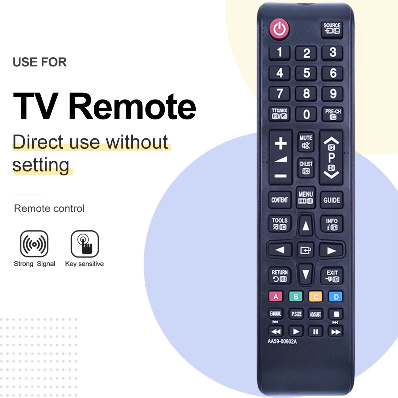 AA59-00602A Remote Control For Samsung LCD LED HDTV Smart TV UE32EH4000W UE32EH4003 UE22ES5000W UE39EH5003W