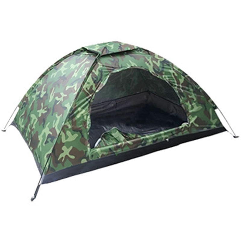 1 Person Portable Outdoor Camping Tent Outdoor Hiking Travel Camouflage Camping Napping Tent: Default Title