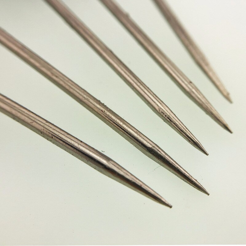 2PCS Sewing Awl Pin Punching Hole Maker Stitching Overstitch Leather Craft Cloth Awl Tool