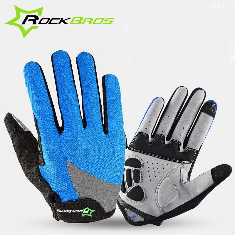 ROCKBROS Gants de cyclisme pour homme et femme, gants de vélo demi-doigts absorbant les chocs, antidérapants, respirants, gants de VTT et de vélo de route