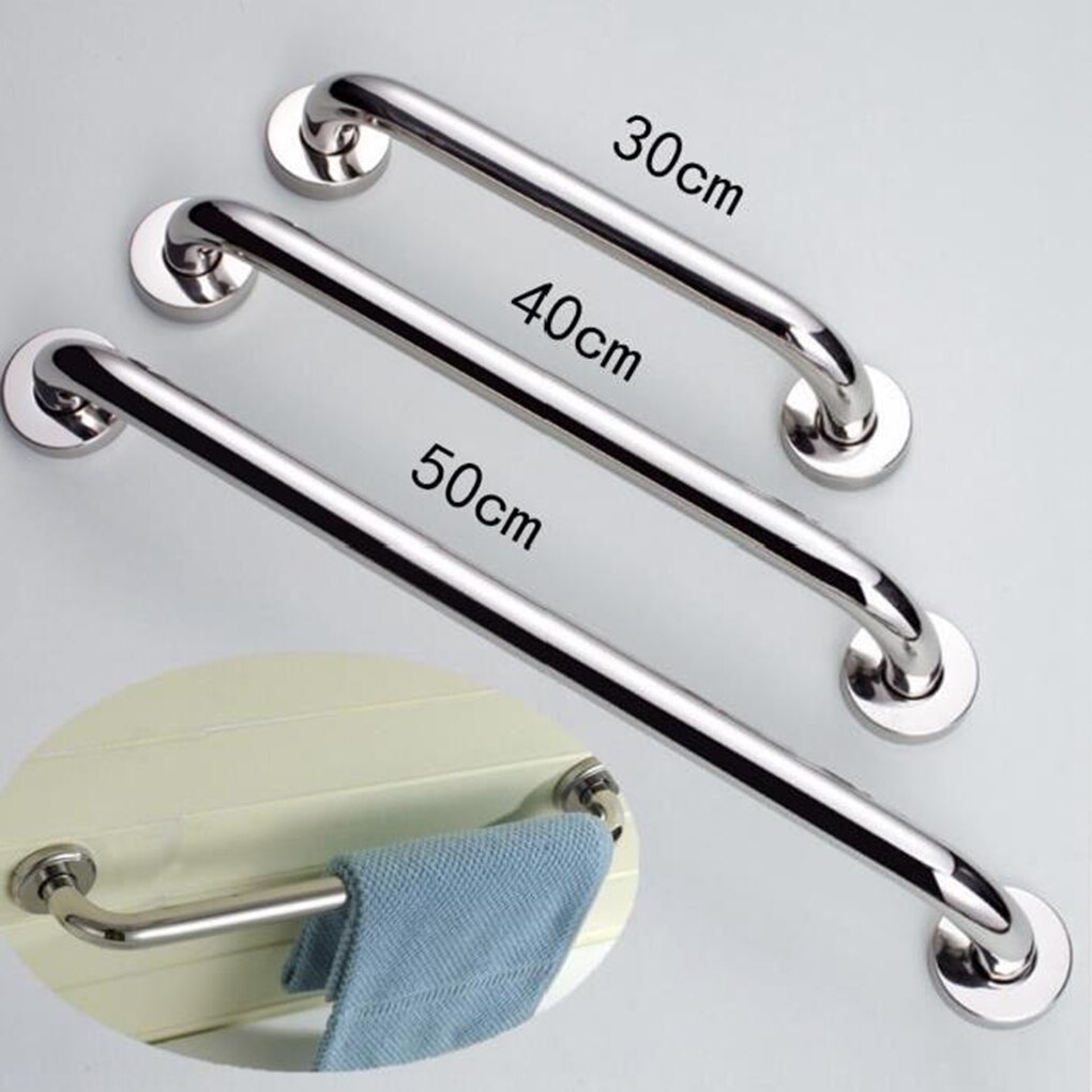 Rvs 300/400/500Mm Badkamer Bad Wc Leuning Grab Bar Douche Veiligheid Ondersteuning Handvat handdoekenrek