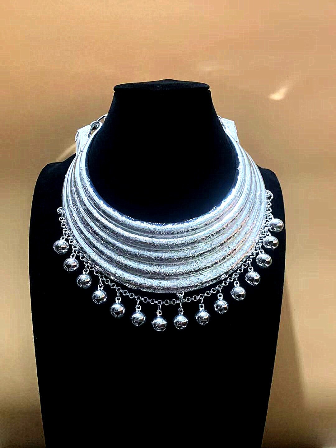 Hmong – collier à cinq couches pour homme, bijoux Xauv Miao pour fête de nouvel an et danse
