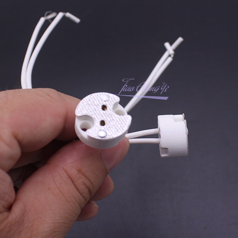 MR16 MR11 GU5.3 G4 Lampenfassung Lampensockel mit Draht Keramik Halogenfassung Keramikanschluss 12V - 250V LED-Licht JQ 5-50PCS
