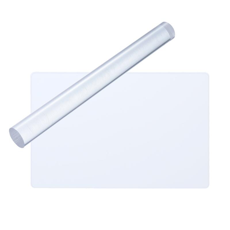 2 stücke Acryl Tonne Rolle Acryl Blatt Bord mit Netz Ätherisches Modellierung Tonne Werkzeuge: 2