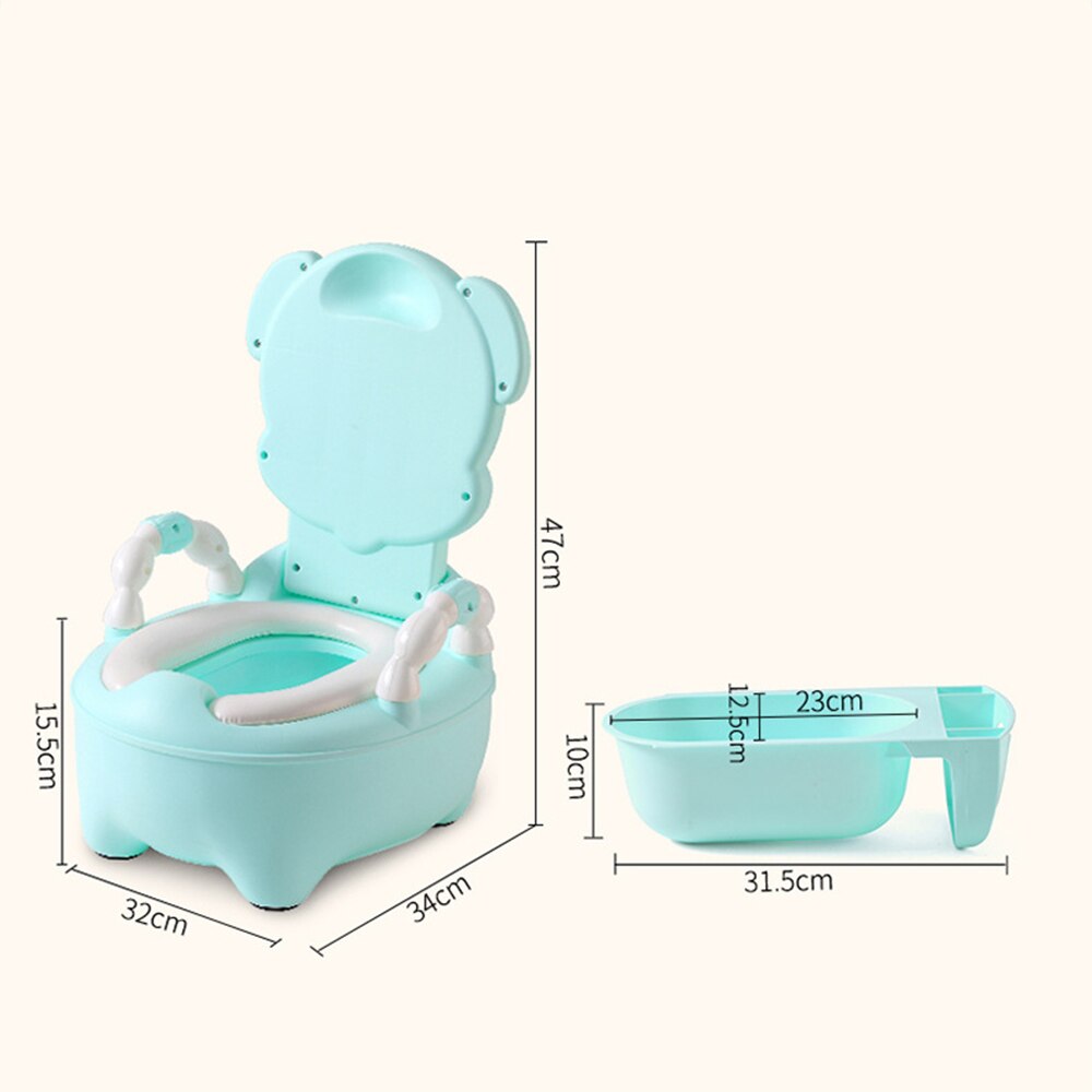 Orinal portátil de dibujos animados para niños y niñas, asiento de inodoro para bebé, orinal de entrenamiento, olla de viaje