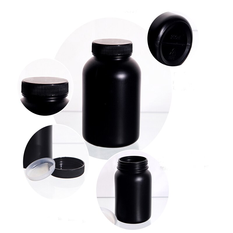 50mL-2000mL Wide-mouth Plastic Sample Bottle HDPE Reagent Bottle Laboratory