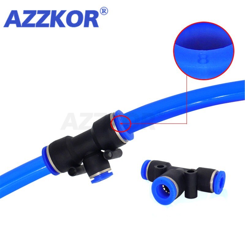 Nylon Pneumatico Dritto Manichetta Tubo Inline Push Per Connettore Aria - Foto 5