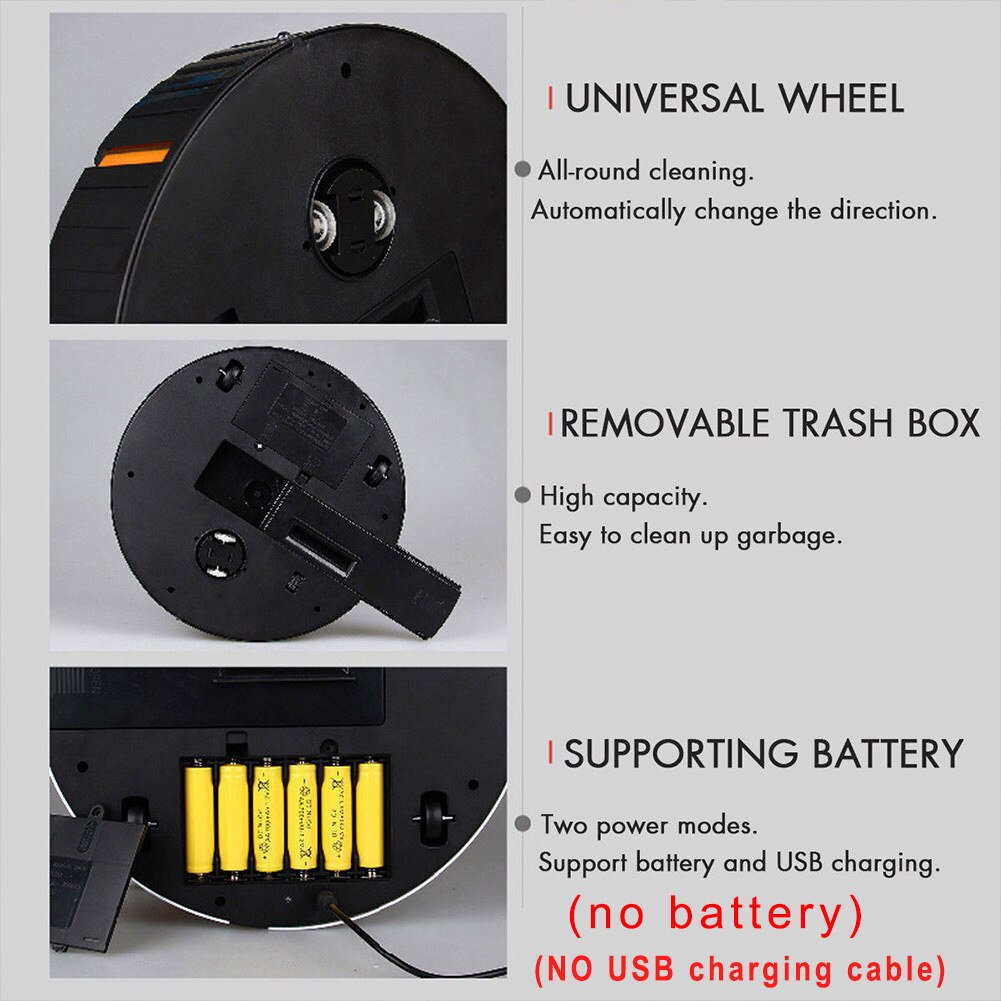 Automatische Oplaadbare Sterke Zuigkracht Vegen Smart Schoon Robot Stofzuiger PI669