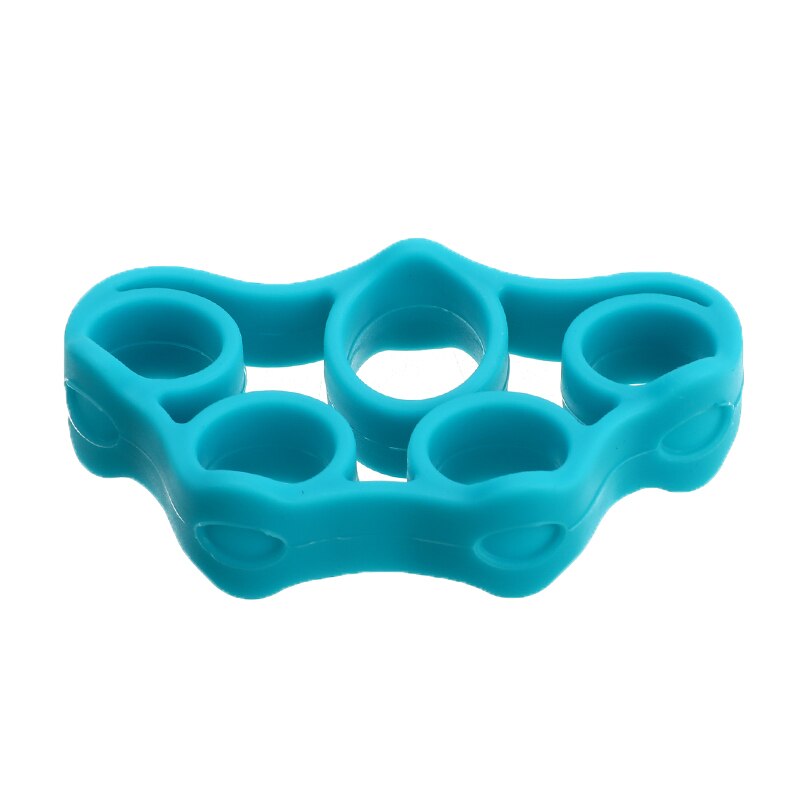 3 níveis dedo aperto da mão silicone anel gripper strengener aperto de mão exercitador treinador faixa de resistência para interior ao ar livre: Azul