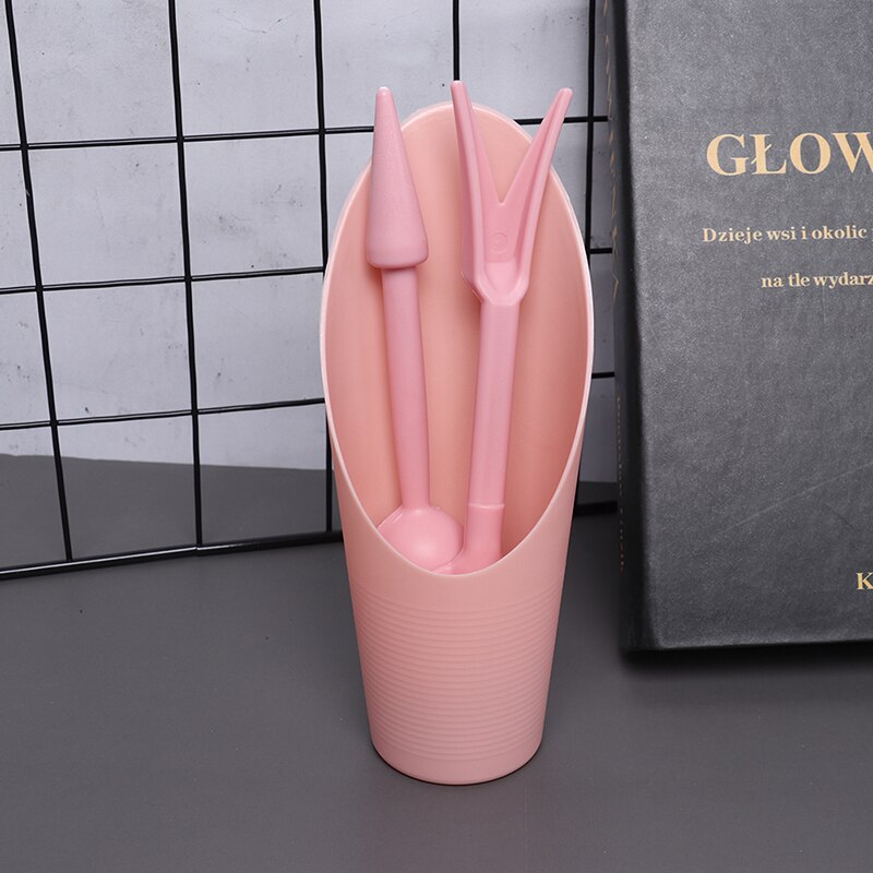 Sowing succulents device Garden Planter kit DIY Accessories transplant seedlings planted tool Bonsai fertilizer drilling: 3pcs pink
