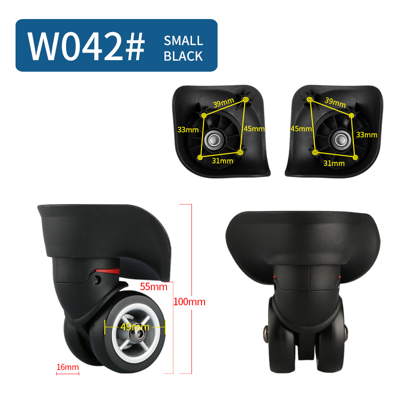 Reparatie Trolley Koffer Wielen Universele Wielen Accessoires Vervanging Reparatie Koffer Universele Caster Accessoires: Rose Gold