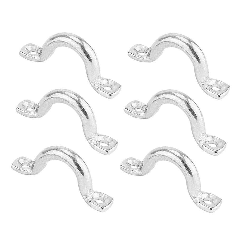 AONTOKY Lot De 6 Rails D'Arrimage Acier Inoxydable Pour Kayak Canoë Bateau - Fixations Solides