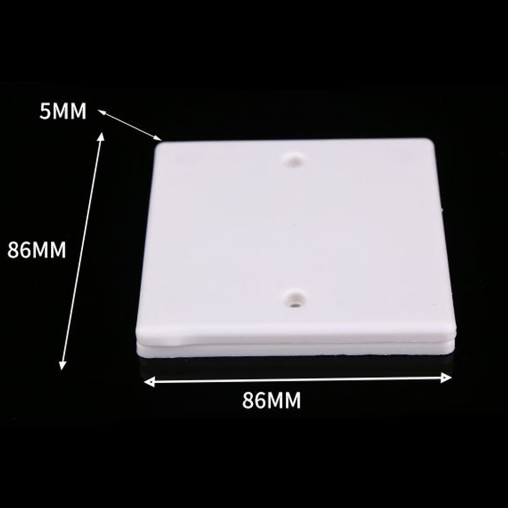 86 Type Electric Switch Heat Resistant Single Blank Whiteboard Outlet Plate Light Durable Wall Socket Cover Easy Install Hotel