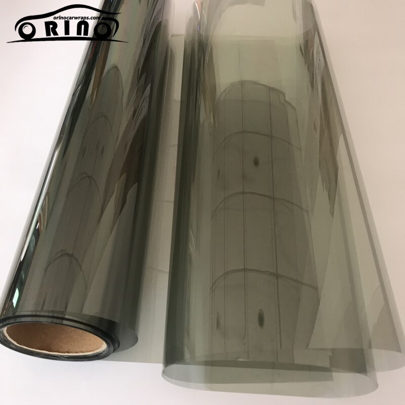 50 x 200/300/500cm grå bilrude tonefilm forside glasrudefilm vlt 70%  bil autohus solbeskyttelsesfilm
