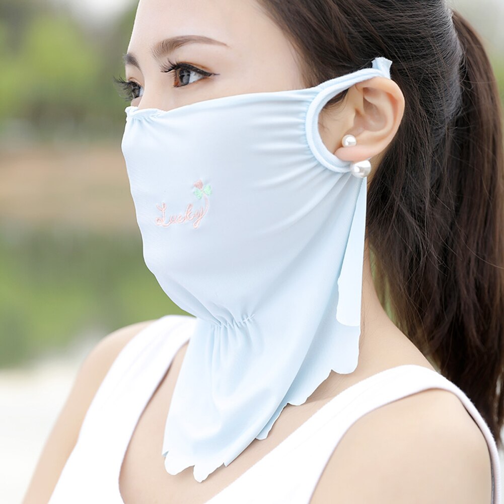 draussen Sport Frauen Maske Sonne UV Schutz Ultra Dünne Sommer Sonnencreme Volle Gesicht Maske: 4