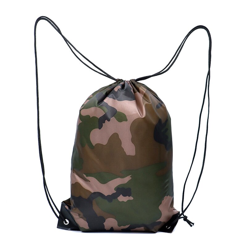 camuffare Zaino Coulisse Borsa Da Palestra Borsa Da Viaggio sport all'aperto Leggero YS-acquistare