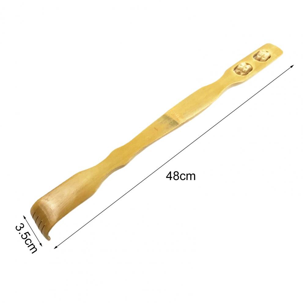 2Pcs/Set Back Scratcher Wear-Resistant Relief Itchy Compact Bamboo Wood Long Backscratcher Body Relaxation Massager for Adult