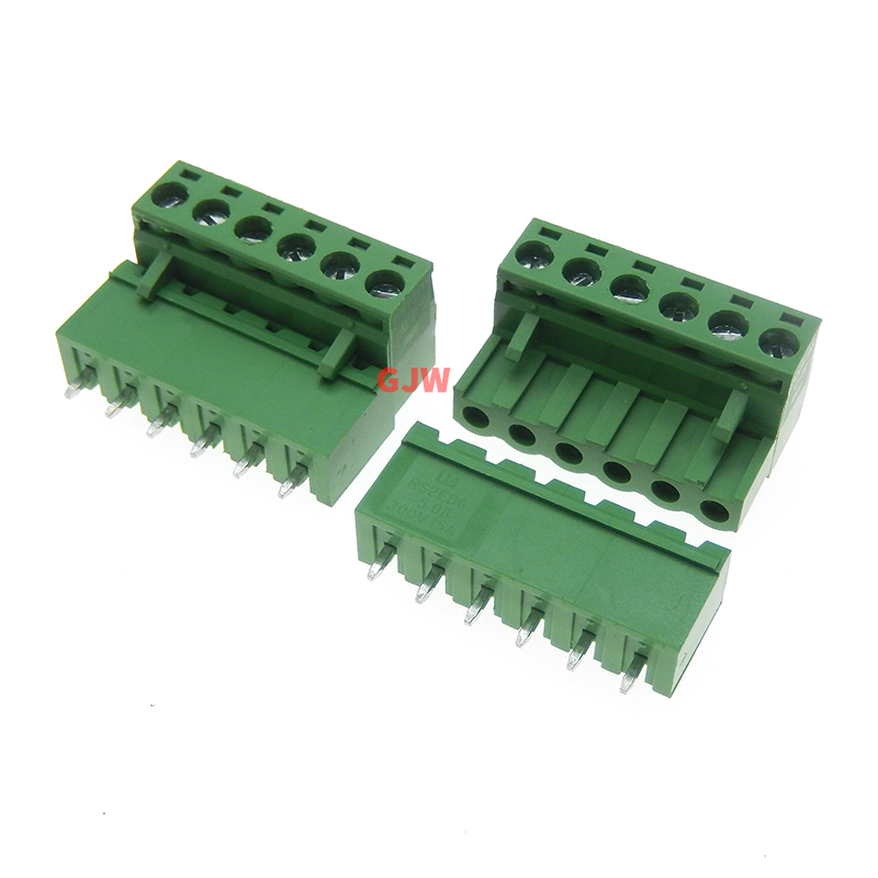 10Pcs Pitch 5.08mm Screw Plug-in PCB Terminal Block 2EDGK 2EDGVC 2P 3P 4P Straight Pin Male/Female Pluggable Connector: Ivory