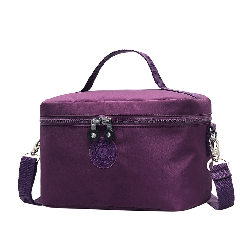 ACEPERCH Women Original Lunch Bags Kids Thermal Cooler Food Insulated Nylon Box Tote Bag Girl Waterproof Travel Lunch Cases Bag