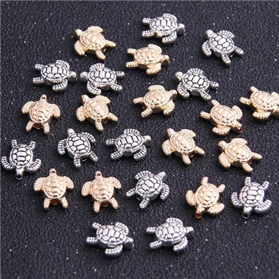 10 Pcs 12*13 Mm Twee Kleur Schildpad Bead Spacer Bead Bedels Voor Diy Kralen Armbanden Sieraden Handgemaakte maken: two color