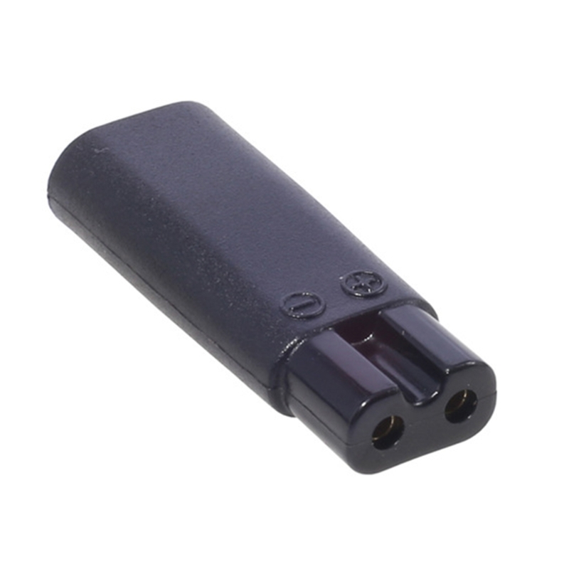 Universele Tondeuse Kabel Connector Type C Adapter Oplaadkoppen Netsnoer Scheermes Oplader Oplader Convetor: Black