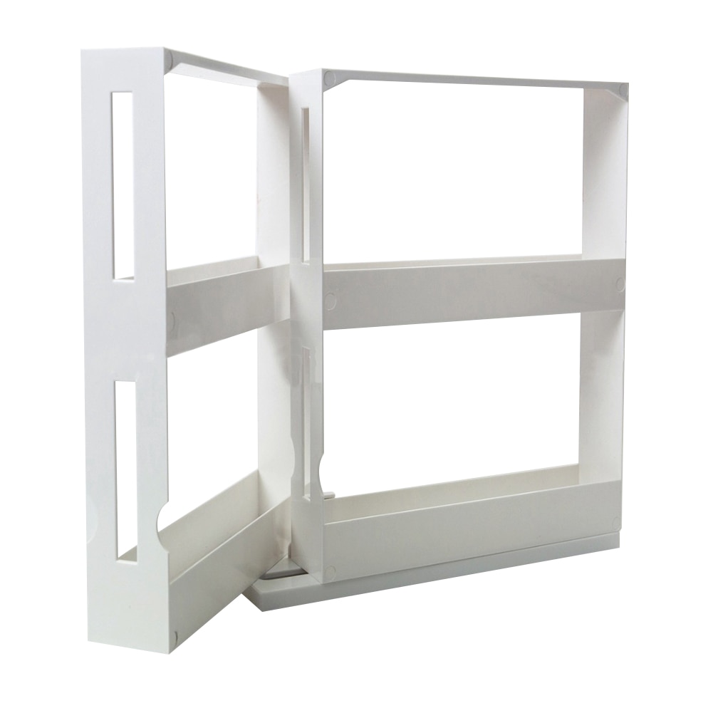 Rotating Shelf Modern Kitchen Cabinet Storage Rack Slide Large PP Home Seasoning Bottle Holder Desktop Cupboard Organizer