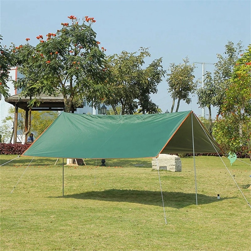 Luifel Waterdicht Tarp Tent Schaduw Ultralight Tuin Luifel Zonnescherm Outdoor Camping Hangmat Rainbeach Zon Onderdak