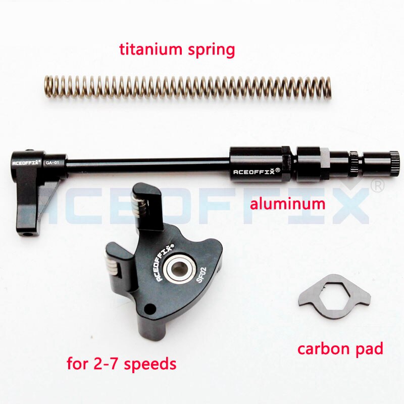 Aceoffix bicycle derailleur set chain pusher spring for Brompton folding bike 2-7 speeds