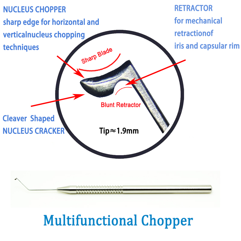 Seibel Phaco Chopper Ophthalmic instrument Hi Eye – Grandado